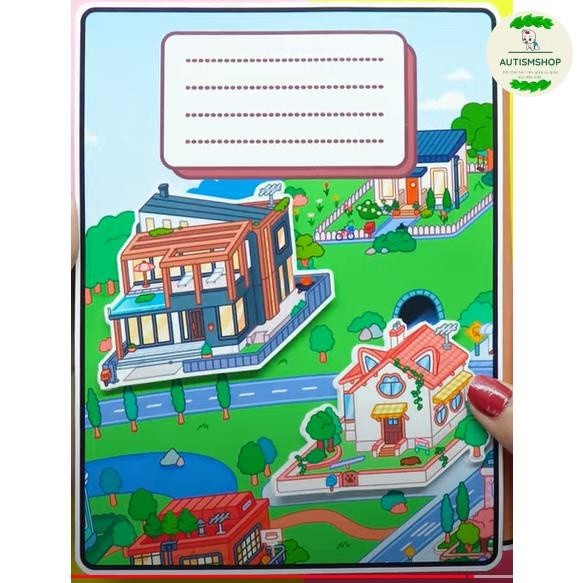 [Yêu thích] Ngôi nhà Morden Mansion ngôi nhà giáy dồ chơi búp bê cho bé gái