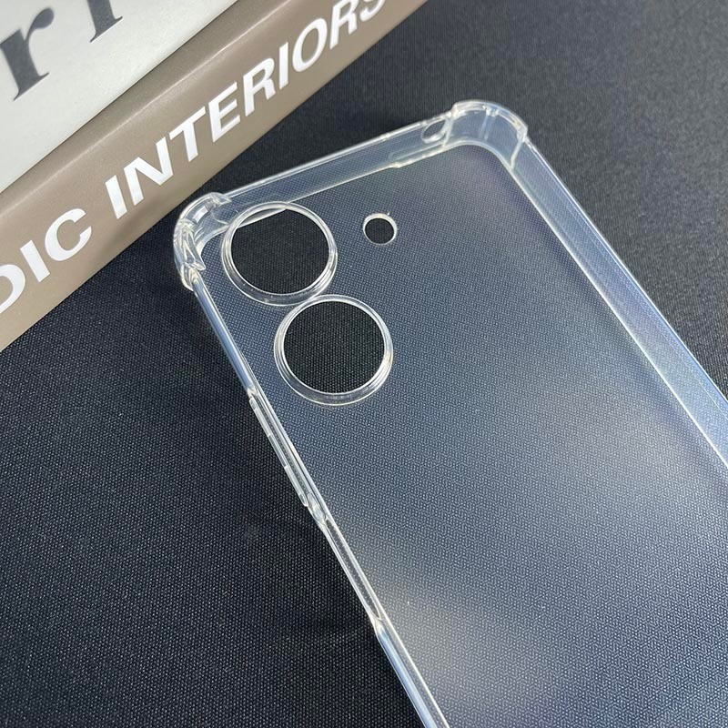 Ốp lưng Redmi 13C silicon trong suốt dẻo cao cấp chống sốc viền vuông bảo vệ cam điện thoại