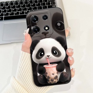 Ốp điện thoại chống sốc bảo vệ hình thỏ gấu trúc đáng yêu cho Xiaomi Redmi Note 13 4G Note13 13Pro 4G