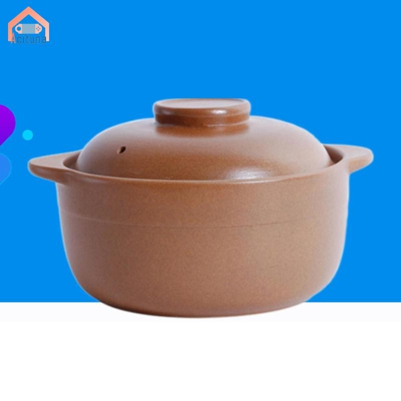 Nồi đất sét Nồi nấu đất sét Handmade Quảng Đông Nồi đất sét không tráng men để nấu ăn Nồi đất nung Nồi nấu ăn