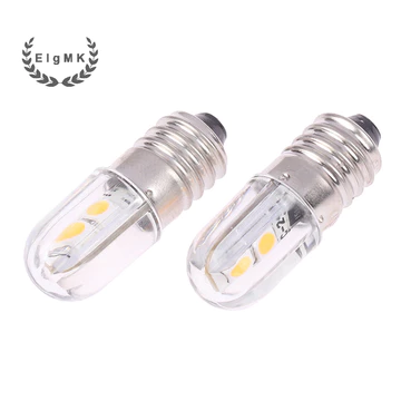 [Elgmk] Bóng đèn LED E10 6V 12V 24V Bóng đèn nâng cấp Thay thế đèn 4LED cho Bóng đèn báo Đèn pin Bóng đèn pha động cơ [MỚI]