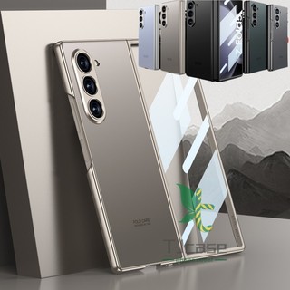 Ốp lưng mờ siêu mỏng Samsung Galaxy Z Fold 6 Z Fold 5 Z Fold 4 Mặt trước kính cường lực công nghệ Vỏ màn hình chống cháy nổ
