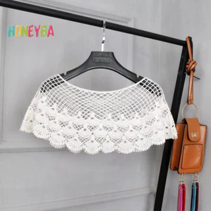 < Honeyba > Khăn Ren Thời Trang Màu Trơn Rỗng Ra Khăn Hijab Cho Nữ Xuân Hè Thanh Lịch Khăn Choàng Nữ Poncho Foulard