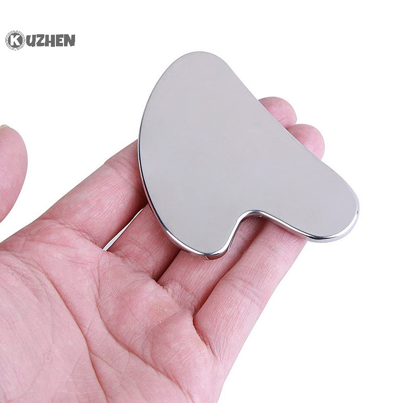 Kuzhen 1 Máy Mát Xa Bằng Thép Không Gỉ Gua Sha Cho Mặt Cổ Cơ Thể Guasha Massage Dụng Cụ Chăm Sóc Da Mặt Guasha Board Máy Mát Xa Mặt HOT