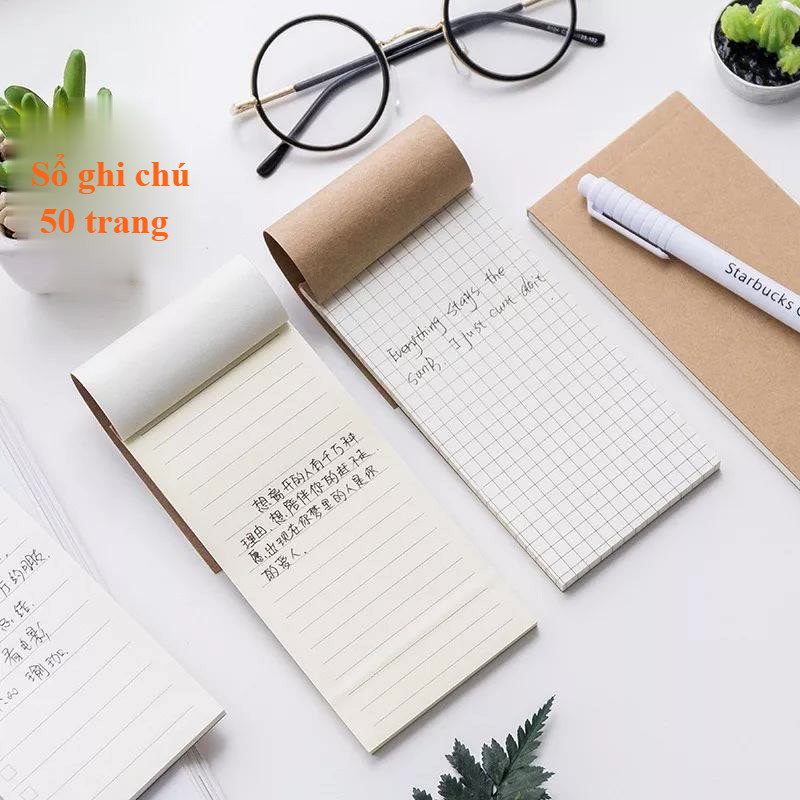 Sổ ghi chú bỏ túi chất liệu giấy kraft tiện dụng Check list công việc ...