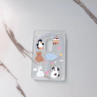 Ví điện thoại hoạt hình chống sốc trong suốt đáng yêu Thích hợp cho Iphone 15 14 13 12 Ví đựng thẻ điện thoại