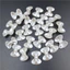 20 Chiếc Acrylic ABS Có Lỗ Chất Liệu Giả Ngọc Trai Ruy Băng Nơ DIY Handmade Hạt Bông Tai Phụ Kiện Vòng Cổ Hình Trang Sức Làm