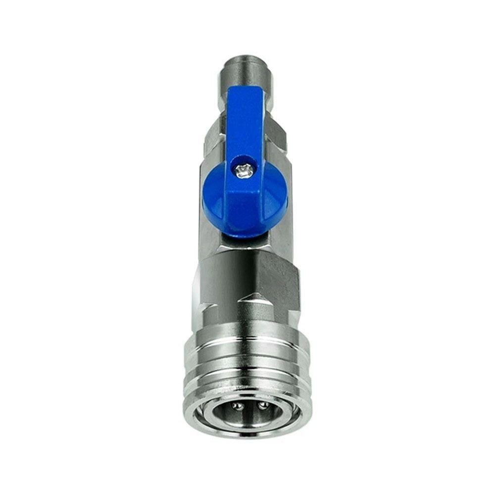 NOTE1 1 Bộ Van Bi, Cho Máy Giặt Điện Công Tắc Lưu Lượng Nước Máy Giặt Đầu Nối Nhanh, Van Điều Khiển Ống Inox Áp Lực Cao 3 / 8 1 / 4 Inch
