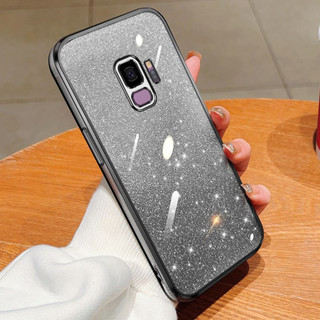 Vỏ Samsung s9 SM-G9600 SM-G960U1 SM-G960N SCV38 SM-G960X SC-02K Vỏ bột lấp lánh gradient đầy màu sắc mạ điện Vỏ mềm trong suốt chống rơi vỏ điện thoại