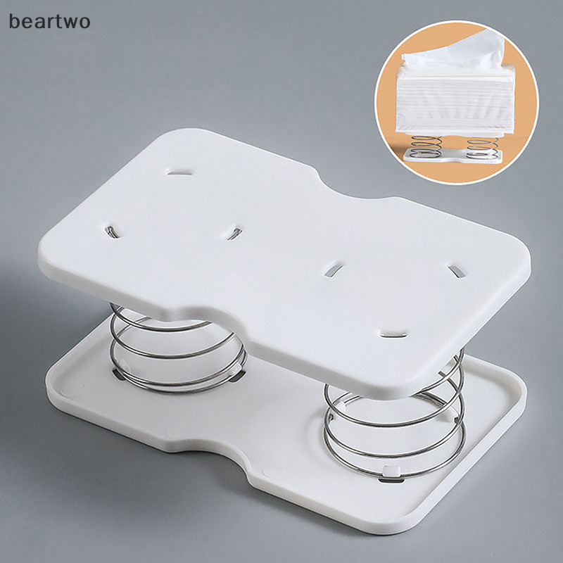 < Beartwo > Hộp đựng khăn giấy lò xo sáng tạo Hộp khăn giấy nâng tự động Hộp đựng khăn giấy ô tô đẹp