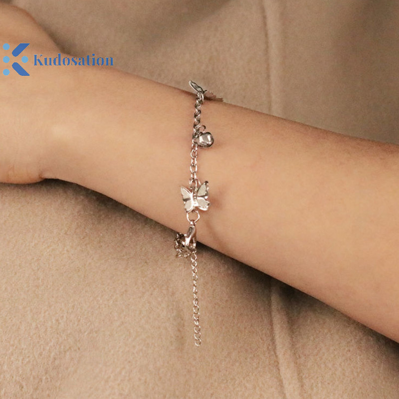 Kudosation Thời Trang Đẹp Mặt Dây Chuyền Vòng Tay Tinh Tế Quyến Rũ Có Thể Điều Chỉnh Đám Cưới Lắc Tay Dễ Thương Nữ Trang Sức Dự Tiệc Quà Tặng