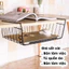 Khay Lưới Sắt Để Đồ Dưới Bàn Học - Kệ Khung Gài Siêu Gọn Gàng - Ngăn Kéo Size 28*22*13/34*22*10cm- GIOVA