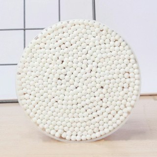 Hộp 500 tăm bông ráy tai, thân tăm gỗ 2 đầu chất liệu bông COTTON SWAB được khử khuẩn siêu sạch FETA