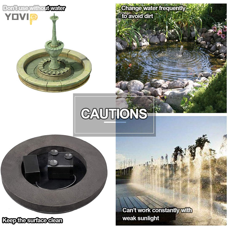 Yovip Floag Máy bơm chạy bằng năng lượng mặt trời Tấm nước tắm Bể bơi sân vườn Tưới nước VN
