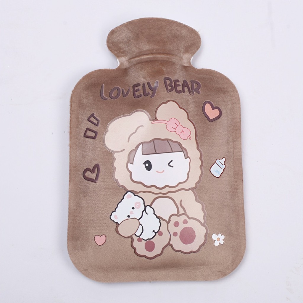 Túi chườm nóng lạnh Hoạt Hình dễ thương lông mịn đa năng giảm đau bụng kinh hạ sốt FETA