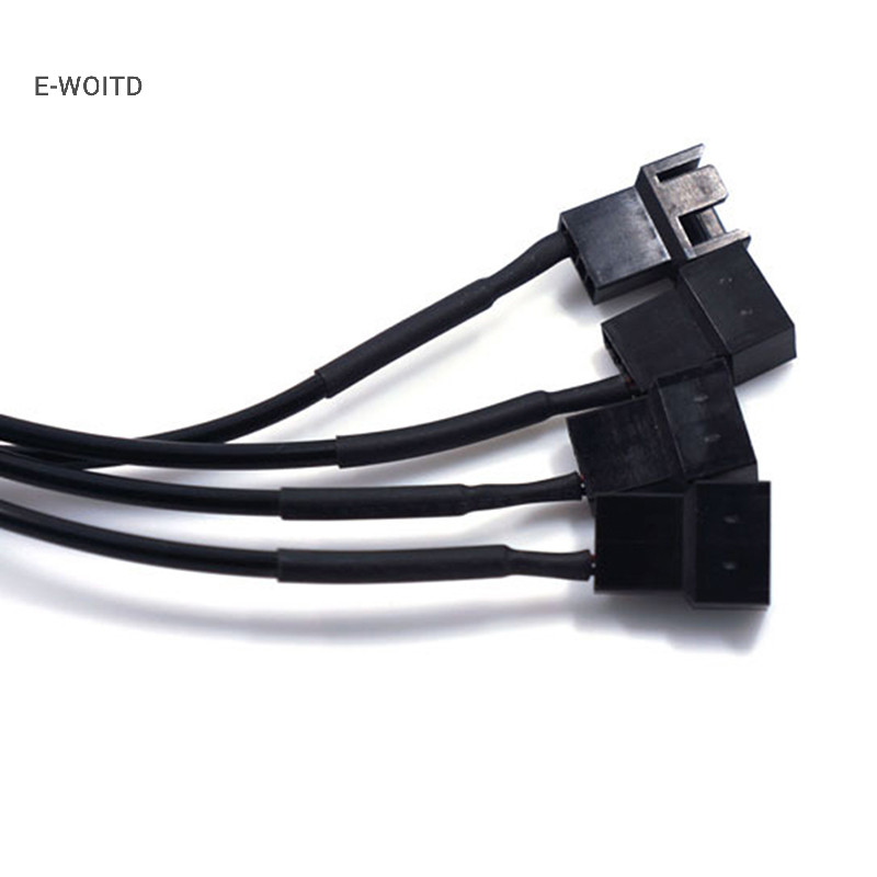 E-WOITD Đồng 5521 đến 4Pin PWM Máy Tính 4 Chiều Quạt Bộ Chuyển Đổi Nguồn Cáp 12V HNVN