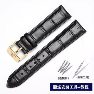 Oriental Star Dây Da Thật Chính Hãng Ban Đầu Master Nam / Dòng Thể Thao Bướm Khóa Nhà Máy Chính Hãng Dây Đeo Đồng Hồ Phụ Kiện Nữ / 20 Mm