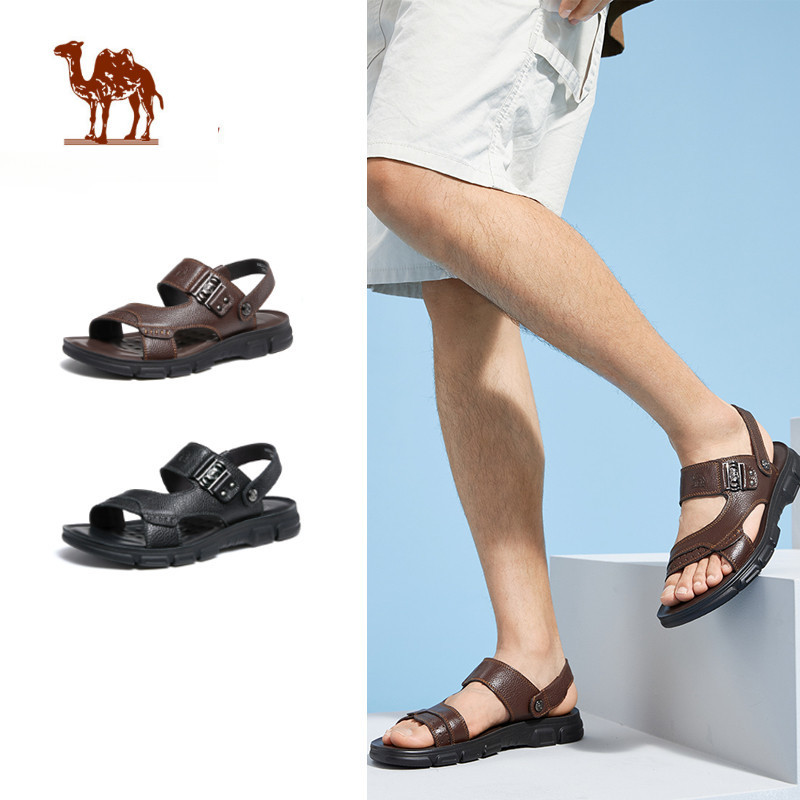 Ảnh Camel CROWN Nam Đế Mềm Chống Mài Mòn Hai Chiều Thoáng Khí Đi Biển Dép Chống Trơn Trượt 1
