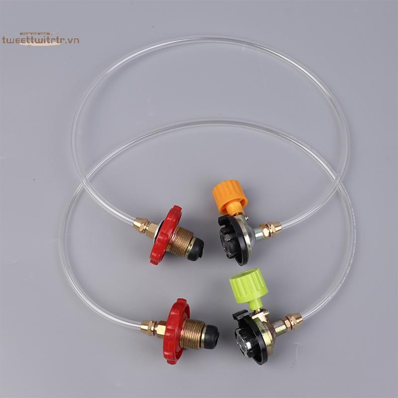 Trtr Cắm Trại Bếp Gas Nạp Lại Bộ Chuyển Đổi Ngoài Trời Cassette Gas Bình Đổ Van Bình Gas Lò Lạm Phát Van Phụ Kiện VN