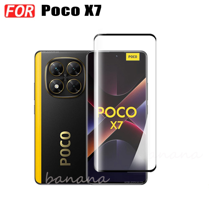 Ốp điện thoại di động chống rơi 3in1 Poco X7 cho Poco X7 Pro Poco C75 C65 Phim kính cường lực + Phim ống kính