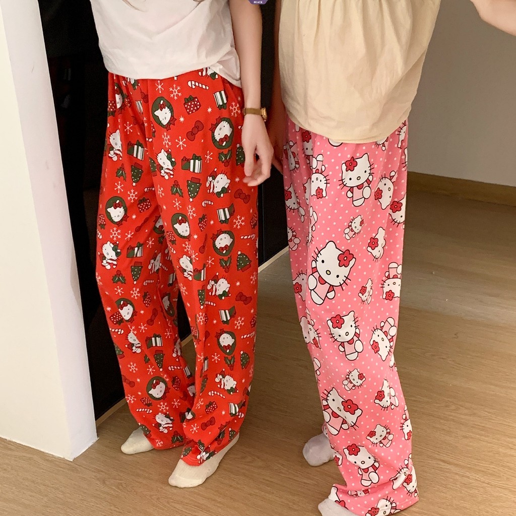 Phiên bản Hàn Quốc của phim hoạt hình Người nhện Pyjama Quần nữ xuân hè dáng rộng tại nhà Quần ngủ giải trí [BL]