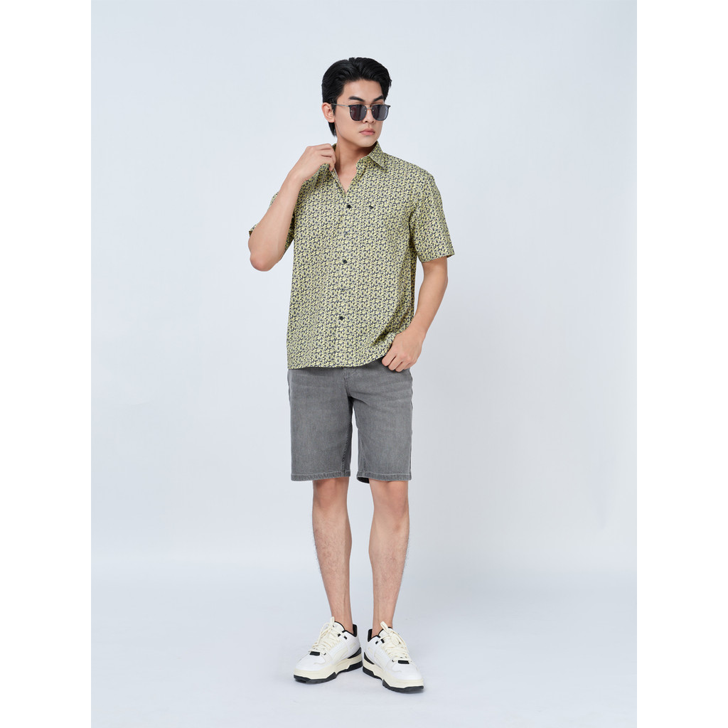Sơ mi ngắn tay lai ngang VIETTIEN SMART CASUAL vải sợi tre phom REGULAR VT00000320