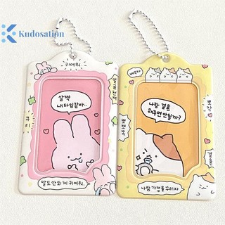 Kudosation Thời Trang Hàn Quốc 3 Inch Photocard Chủ Thẻ Kpop Móc Khóa Mặt Dây Chuyền Thần Tượng Đựng Thẻ Xe Buýt Ngân Hàng ID Thẻ Đồ Dùng Học Sinh