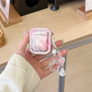 Pink Blue Pentagram cho AirPods 1 / 2 3 Pro Pro2 pro3 Airpod4 Bộ tai nghe Vỏ bảo vệ Bluetooth không dây AirPods Pro i3 i4 pro3 Vỏ bảo vệ tai nghe
