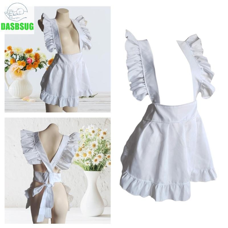 Dassbsug Nữ Eo Tạp Dề Người Giúp Việc Trang Phục Hóa Trang Nửa Tạp Dề Người Giúp Việc Cosplay Tạp Dề