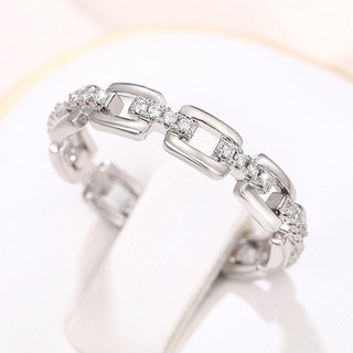 Nhẫn Zircon Bạc S925 Trang Sức Thời Trang Đơn Giản Quà Tặng Nữ