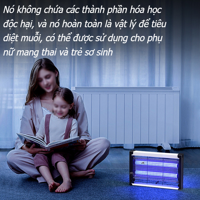 Đèn bắt muỗi,Suất 4-10W,Thu Hút Diệt Đuổi Côn Trùng,Hiệu Quả Không Độc Hại,Đèn diệt muỗi gia dụng