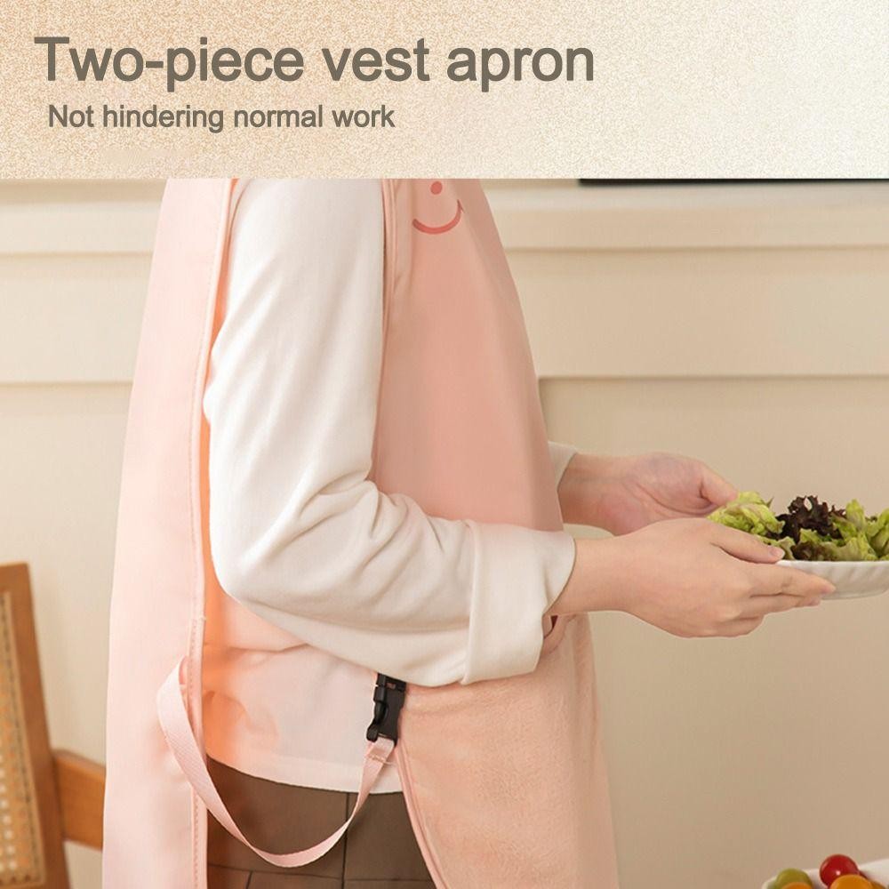 Tạp dề không tay SIMPLEAID, thoáng khí, chống nước, dễ lau, vest đa năng, phụ kiện làm sạch, phù hợp nhà bếp và quán cà phê