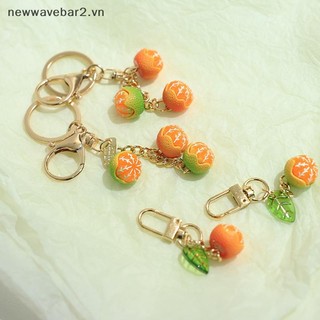 [Mới] Mô Phỏng Dễ Thương 3D Cam Có Lá Móc Khóa Mặt Dây Chuyền Trái Cây Móc Khóa Túi Charm Chìa Khóa Tai Nghe Phụ Kiện Mặt Dây Chuyền Điện Thoại Quà Tặng Trang Sức.