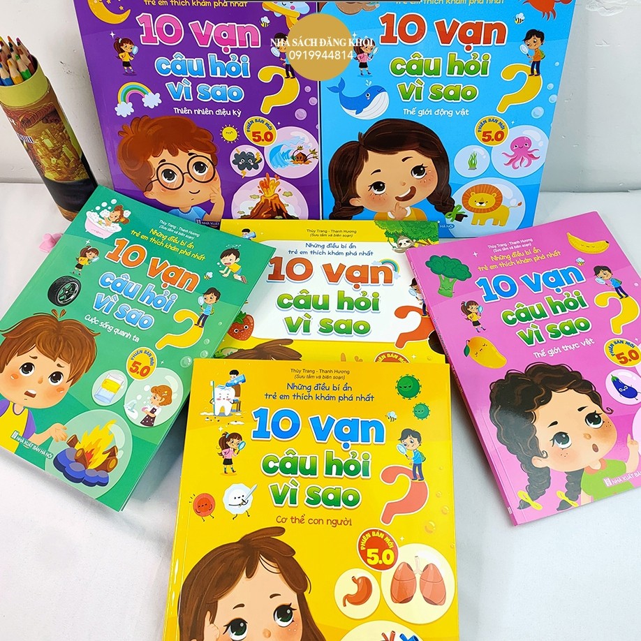 Ảnh Sách - Bộ 5c 10 Vạn Câu Hỏi Vì Sao - Những Điều Bí Ẩn Trẻ Em Thích Khám Phá Nhất - Phiên bản mới 5.0 2