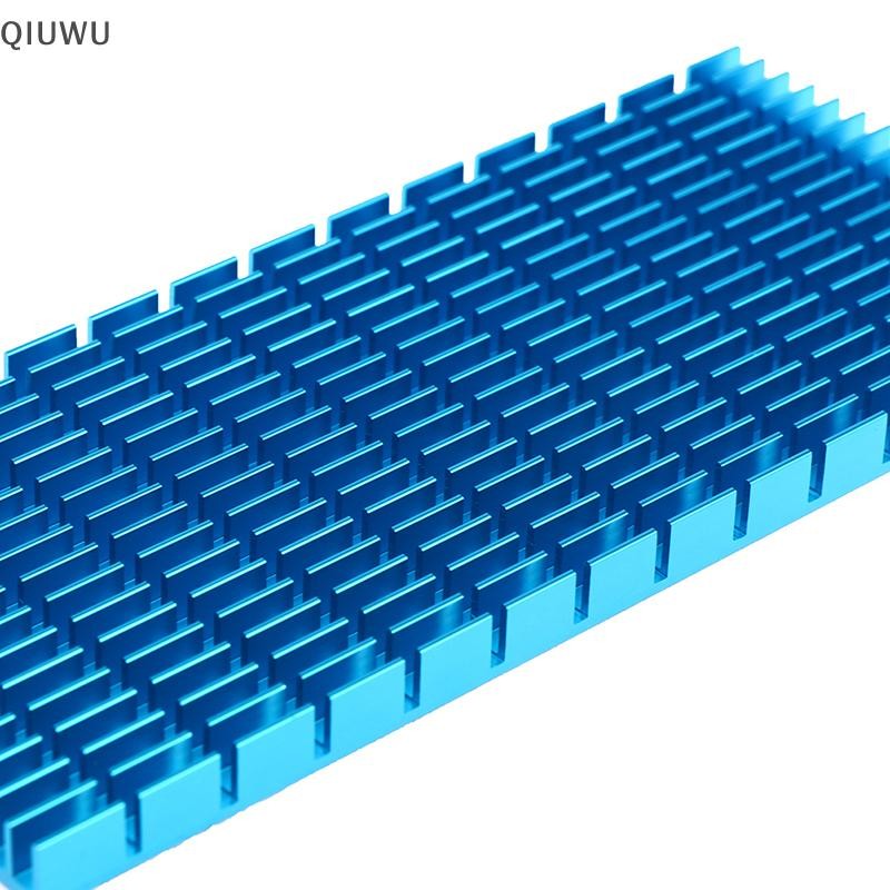 Qiuwu 1Pc 150 * 65 * 8MM Bảng tản nhiệt bằng nhôm Tản nhiệt Bộ khuếch đại công suất CPU.