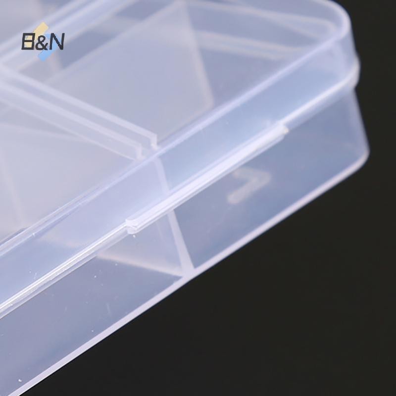 Hộp Bảo Quản Trong Suốt Di Động B & N 40 / 12 / 28 Lưới Nhựa Trong Suốt Sắp Xếp Có Hộp Đựng Trang Sức Bông Tai Vít Móng Tay Phần.