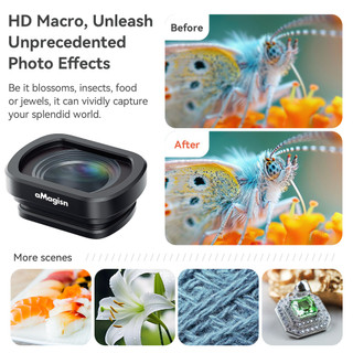 Dành Cho DJI Omso Pocket 3 Tăng Cường / Ống Kính Macro Góc Rộng Phạm Vi Mở Rộng Từ Pocket3 Lọc Phụ Kiện Máy Ảnh