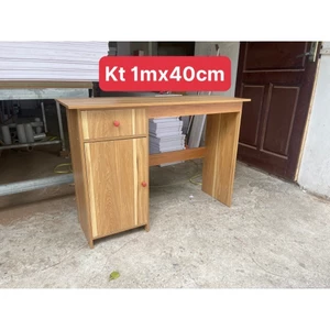 Bàn học, Bàn Làm Việc Gỗ 100x40cm có 2 ngăn tủ hàng chuẩn kích thước, gỗ mdf