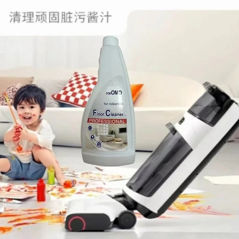 Giải pháp làm sạch sàn 480ML cho Roborock S8 Pro Ultra / S7 MaxV Ultra / Dyad / S7 Bộ phận máy hút bụi Robot lau nhà Kháng khuẩn OMO