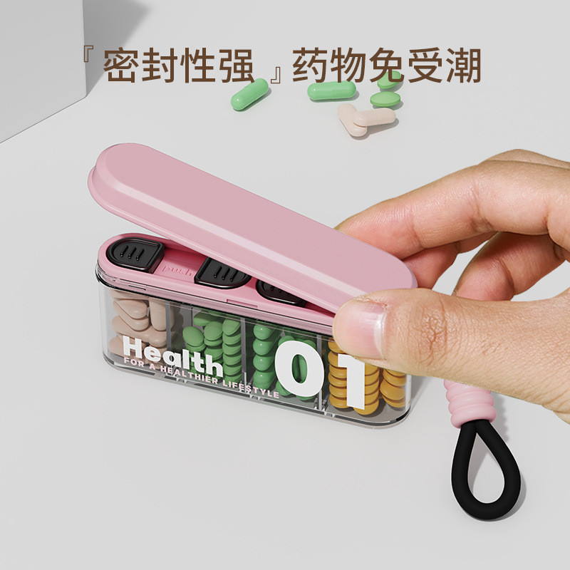Hộp đựng thuốc di động Hộp đựng thuốc Ngăn lưu trữ Đi chơi Du lịch Mang theo