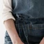 Tạp dề denim nữ DELMER, Tạp dề quảng cáo chống dầu denim đã giặt, Túi giải trí Làm dày thợ cắt tóc Quần áo làm việc tại nhà bếp