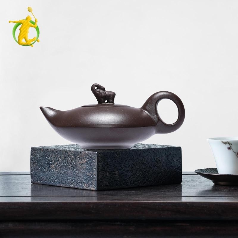 Ấm trà bằng đất sét Ấm đun nước hình con voi cho nhà bếp văn phòng tại nhà