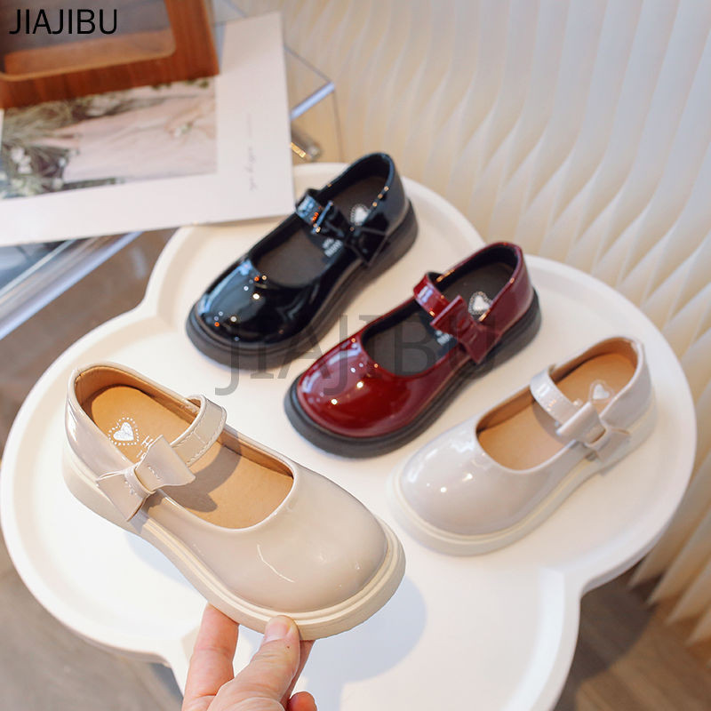 Giày Da Màu Đỏ Phong Cách Anh Giày Trẻ Em Thời Trang Giày Công Chúa Trắng Bé Gái Dễ Thương Casual Soft Sole Doll Shoes Korean Fashion Platform Mary Jane Shoes Black Round Toe Lolita Shoes Giày Da Sáng Chế Cosplay Chống Trượt Giày Đi Học Trẻ Em Giày Nhảy