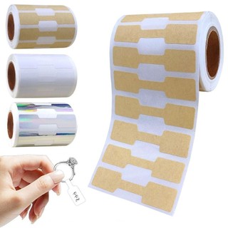ITRUMPET 500 Chiếc Nhãn Giá Trang Sức, Giấy Kraft Trống Vòng Cổ Giá Thẻ, Công Cụ Trưng Bày Sáng Tạo Vòng Tay Trang Trí Thủ Công Hangtags