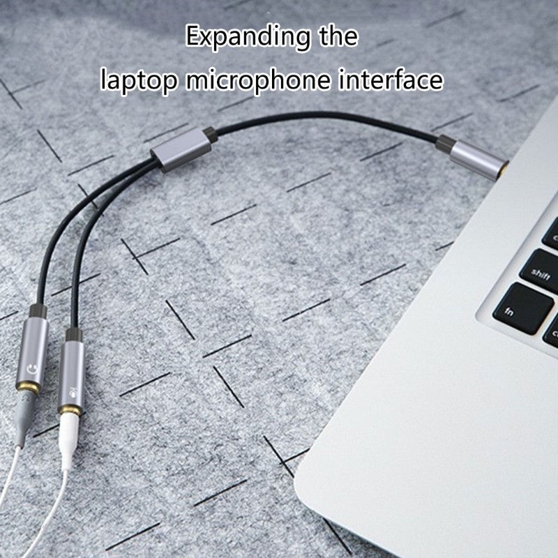 Cáp chuyển đổi tai nghe WU 3 5mm USB C Tai nghe Bộ chia micro