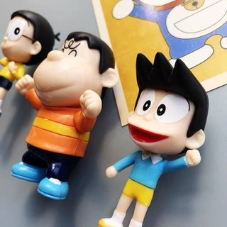 Ding Dong Doremon Nobita Fat Tiger Shizuka Xiaofu Miếng Dán Tủ Lạnh Stereo 3d Từ Tin Nhắn Nam Châm