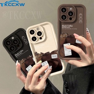 Ốp Cà Phê Đá Mỹ Cho Xiaomi 12T 14 Ultra 13 12 13T Pro 12 13 Lite Mi 11 Lite Mi 9T Pro Chống Sốc Đơn Giản Màu Trơn Mắt Thiên Thần Vỏ Điện Thoại