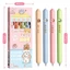 GETVOW 4 Cái / bộ Bút Bỏ Túi, Bút Ngắn Capybara Panda Mực Đen 0.5 Mm, Chất Lượng Cao Viết Mịn Văn Phòng Phẩm Mini Nhanh Khô Chữ Ký Bút Trường Văn Phòng