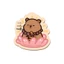 Thảm Chuột STABFOAM, Bàn Di Chuột Capybara Kapibala, Chất Lượng Cao Sáng Tạo Chống Trơn Trượt Làm Dày Phụ Kiện Văn Phòng Cô Gái