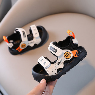 Dép sandal Tập đi cho bé trai 0-4 Tuổi mũi cong chống vấp họa tiết chữ X